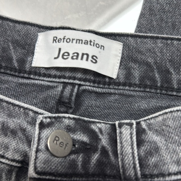 Reformation Black Denim Skinnies Size 26 - Picture 5 of 6